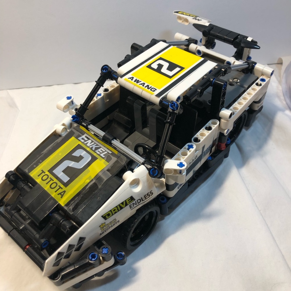 Building Block Racing Cars generic as is no instructions pull back working - Picture 2 of 10